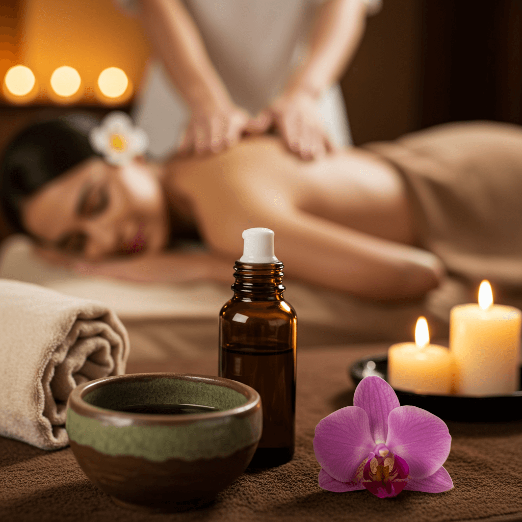Χαλαρωτικό aromatherapy massage με αιθέρια έλαια για μείωση του στρες στο κέντρο αισθητικής Skin Lux στο Περιστέρι.